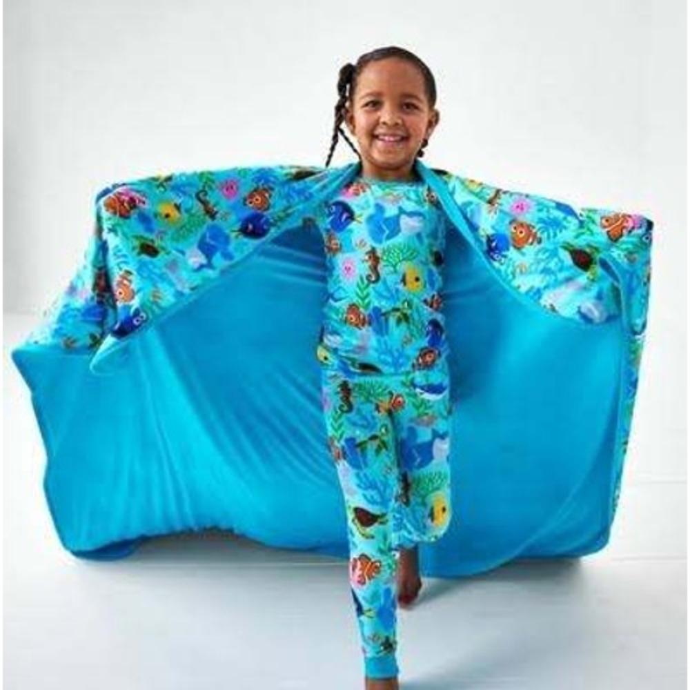 Disney x Little Sleepies Nemo's Reef Cloud Blanket NIB L 50x50in Bamboo Retired - Picture 4 of 6